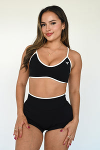 Luxe Sports Bra | Jet Black