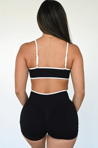 Luxe Sports Bra | Jet Black