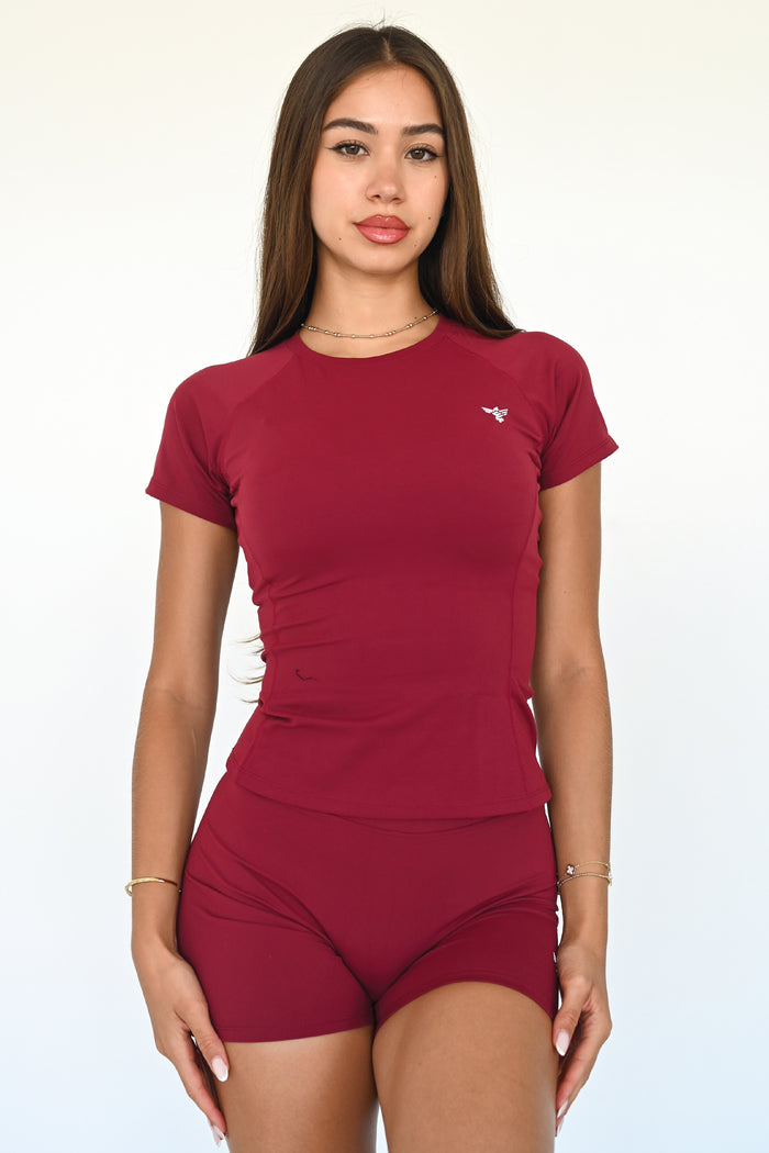 Ascend Tee | Garnet