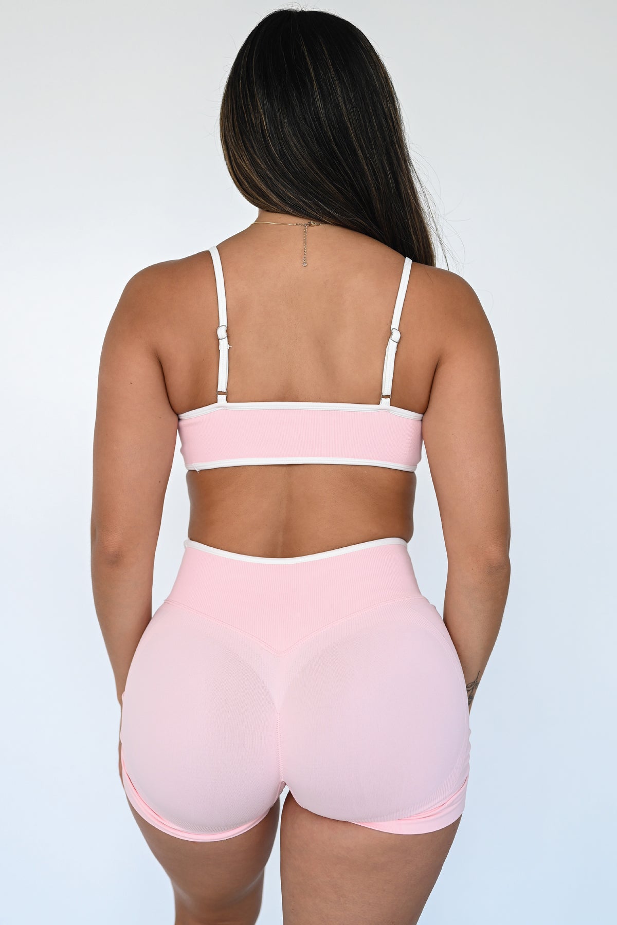 Luxe Sports Bra | Baby Pink
