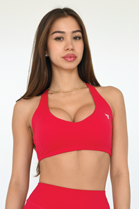 Flow Sports Bra | Cherry