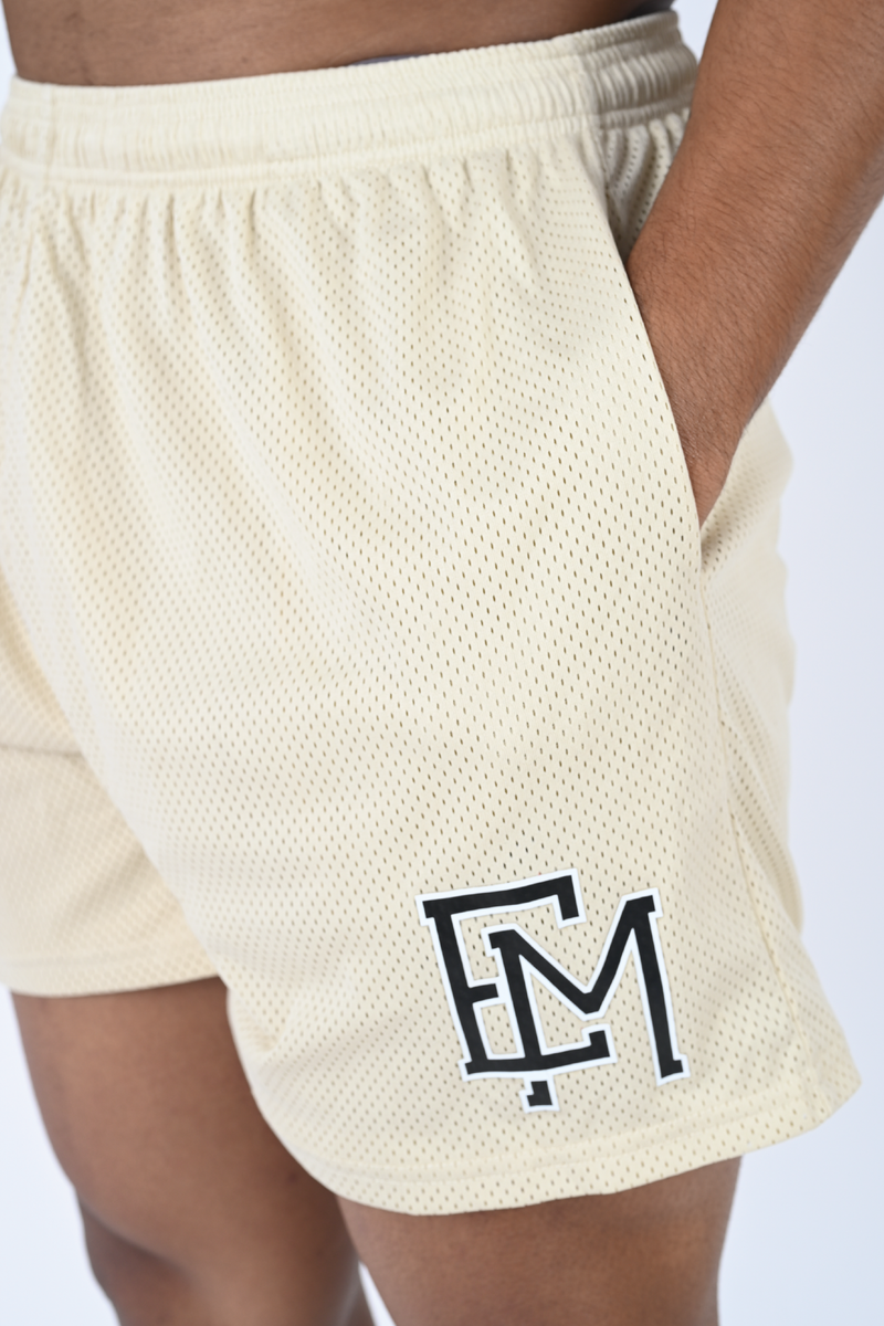 Mesh Shorts - Beige