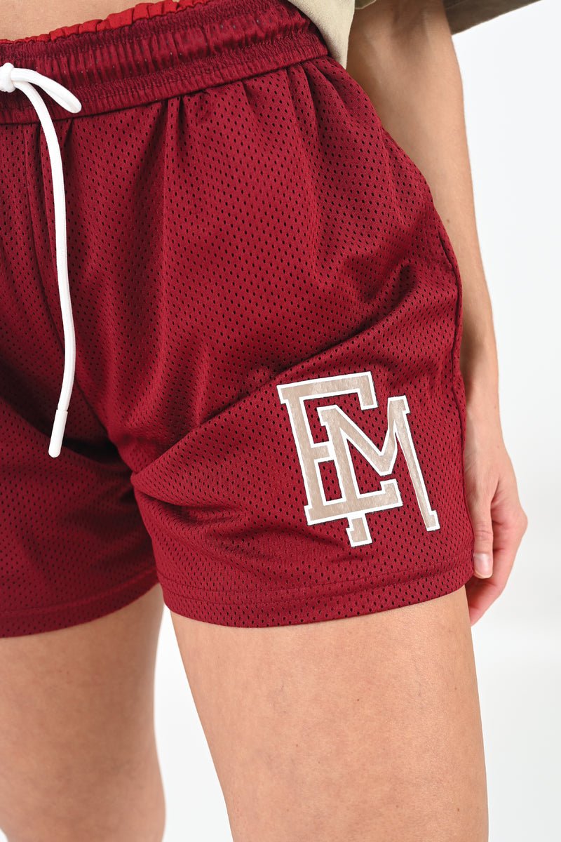 Mesh Shorts - Maroon